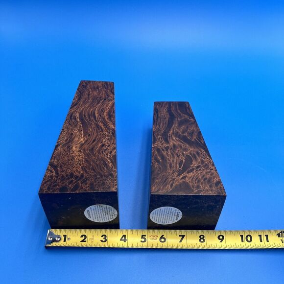 2 Vintage Teak Burl Wood Candle Tea Light Holder Mid Century Modern MCM Boho - Picture 4 of 5